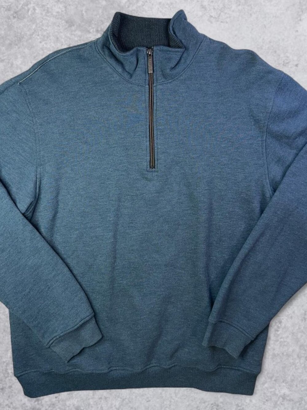 Van Heusen Men's Navy Quarter Zip Size Large